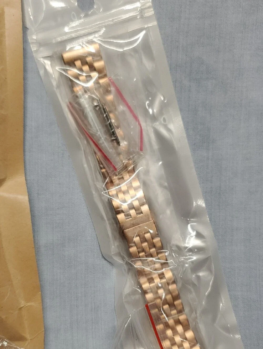 Rose Gold Metal Watch Band Replacement Bracelet
